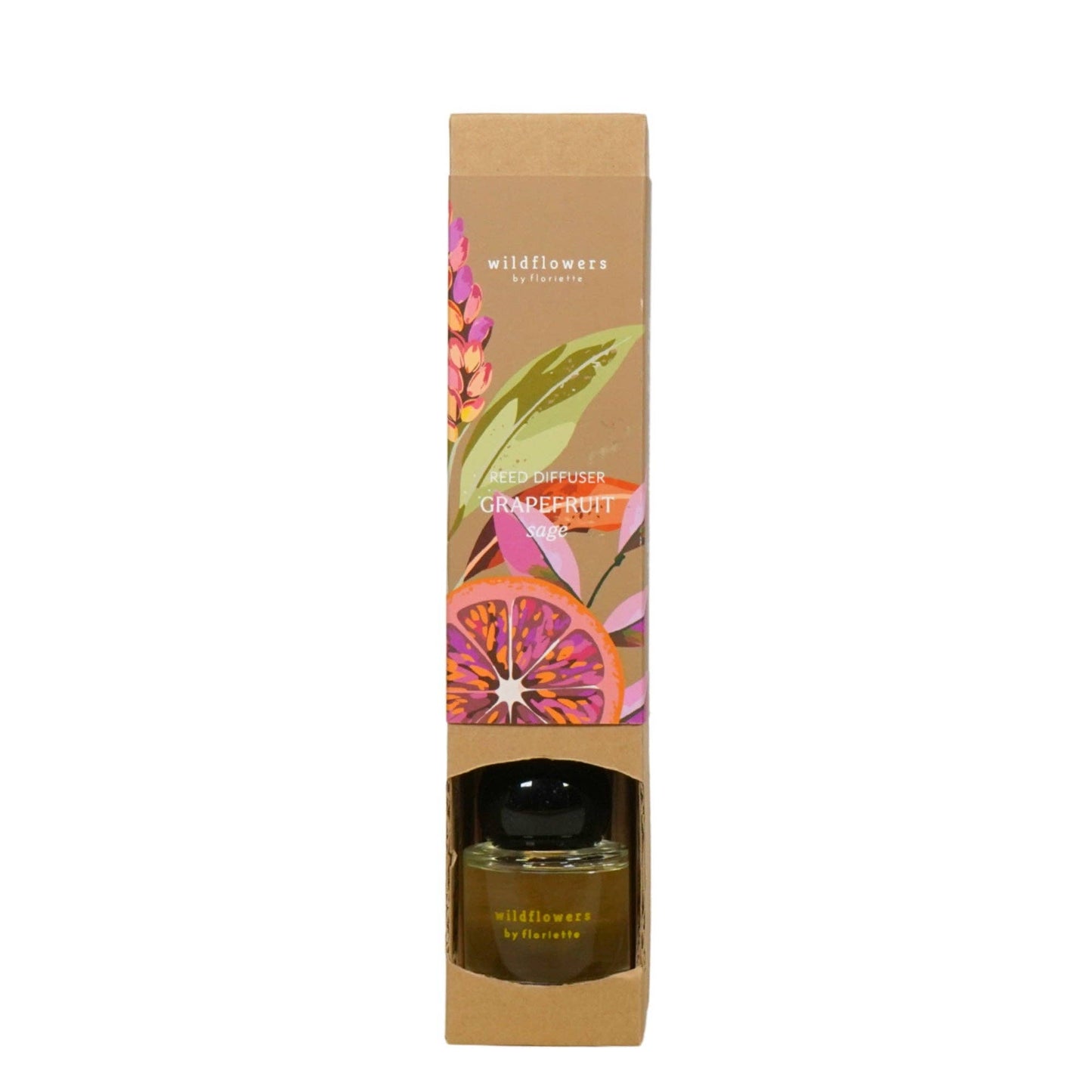 Reed Diffuser med torkade blommor 50ML - Grapefrukt Salvia