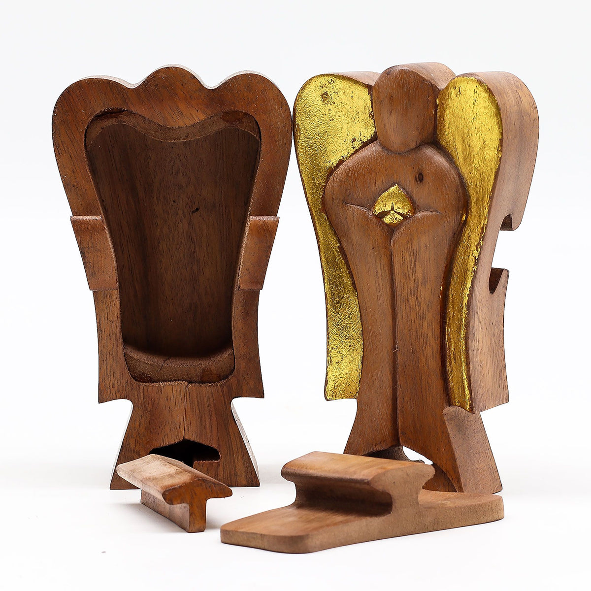 Hati-Hati-ängel i ask – glädje, 14 cm