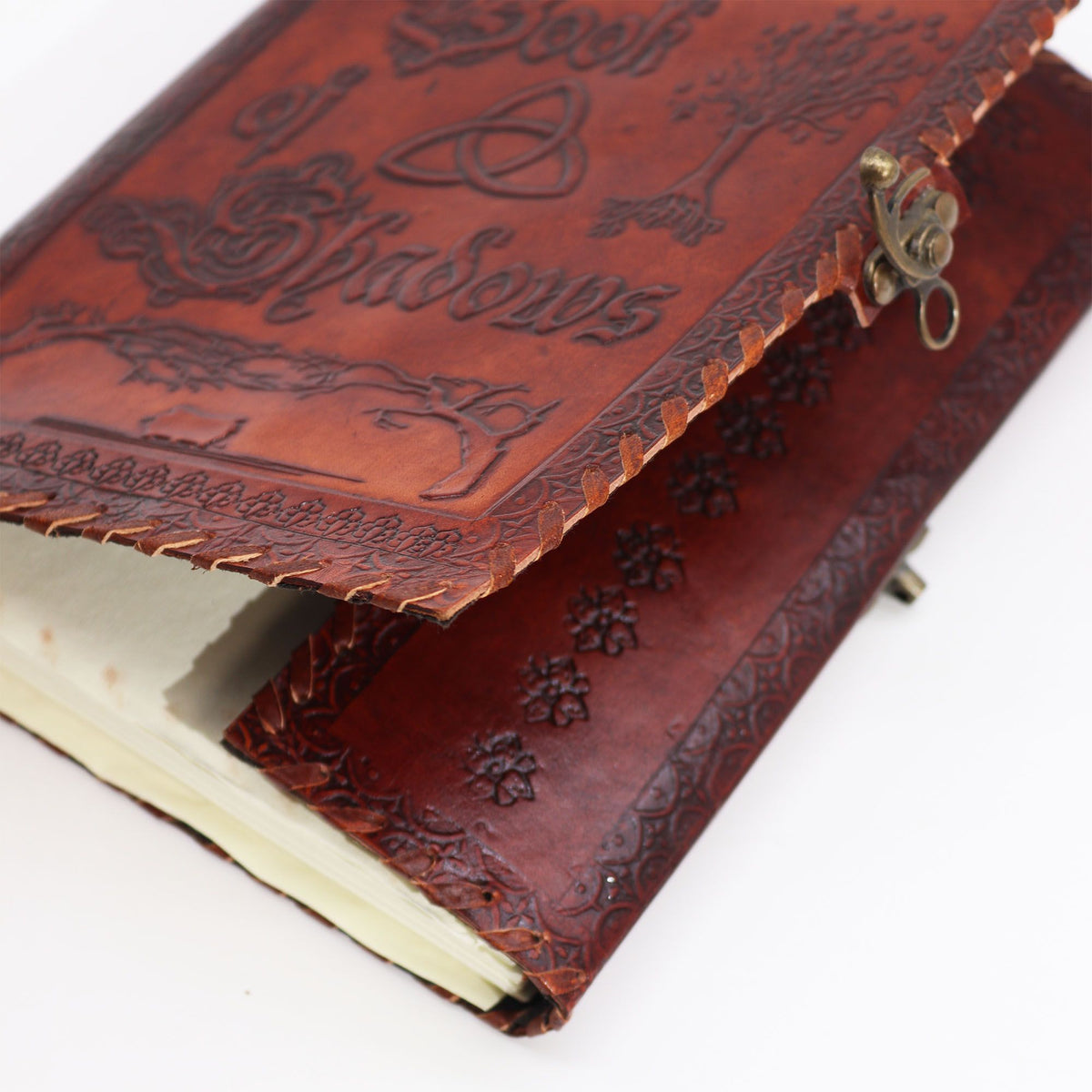 Book of Shadows – stor läderjournal, mörkbrun