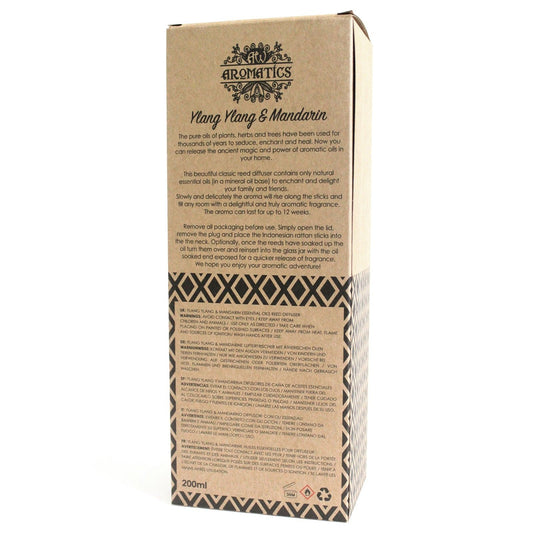 Doftpinnar med eteriska oljor – Ylang ylang & mandarin, 200 ml