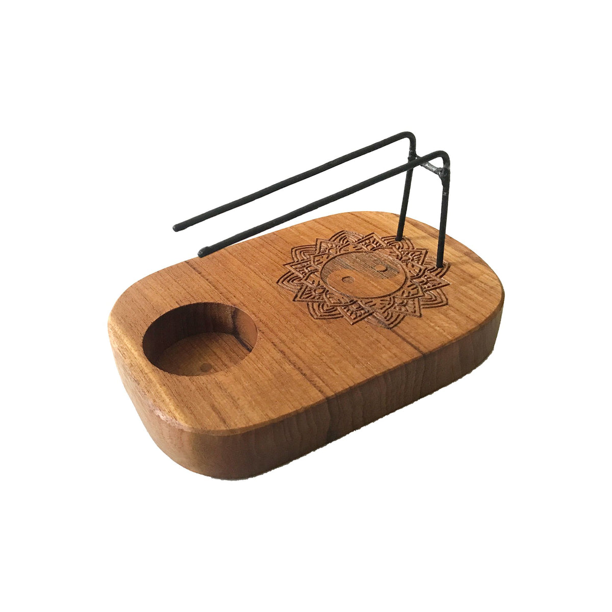 Palo Santo-värmare i teak – Yin & yang