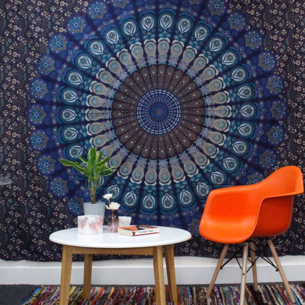 Väggtextil och överkast – hamsahanden, 130 × 200 cm