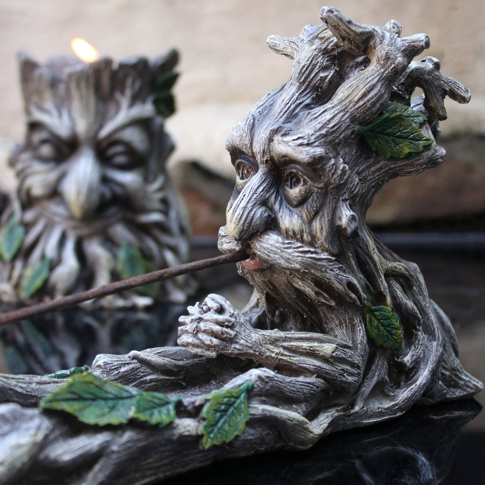 Green man Rökelsehållare