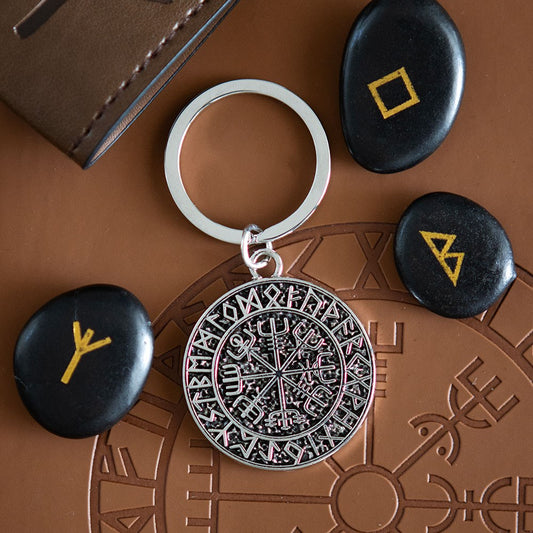 Nyckelring med Vegvisir – Vikingakompass