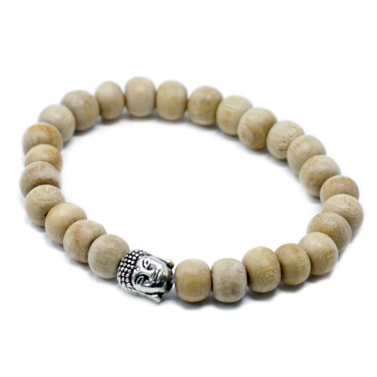 Buddha-armband med doftande sandelträpärlor