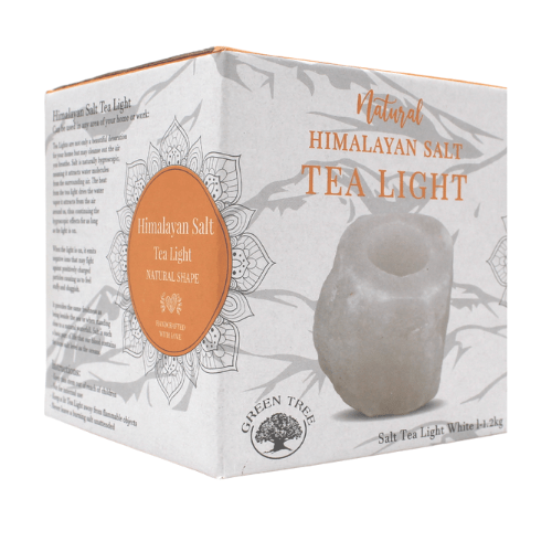 Himalayan Salt Tealight Holder White