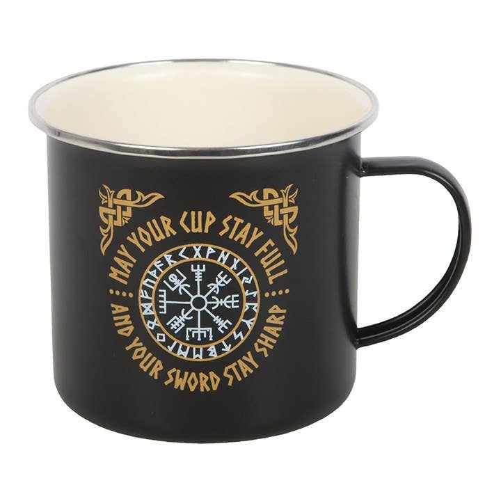 Vegvisir Vikingamugg – Emaljstil