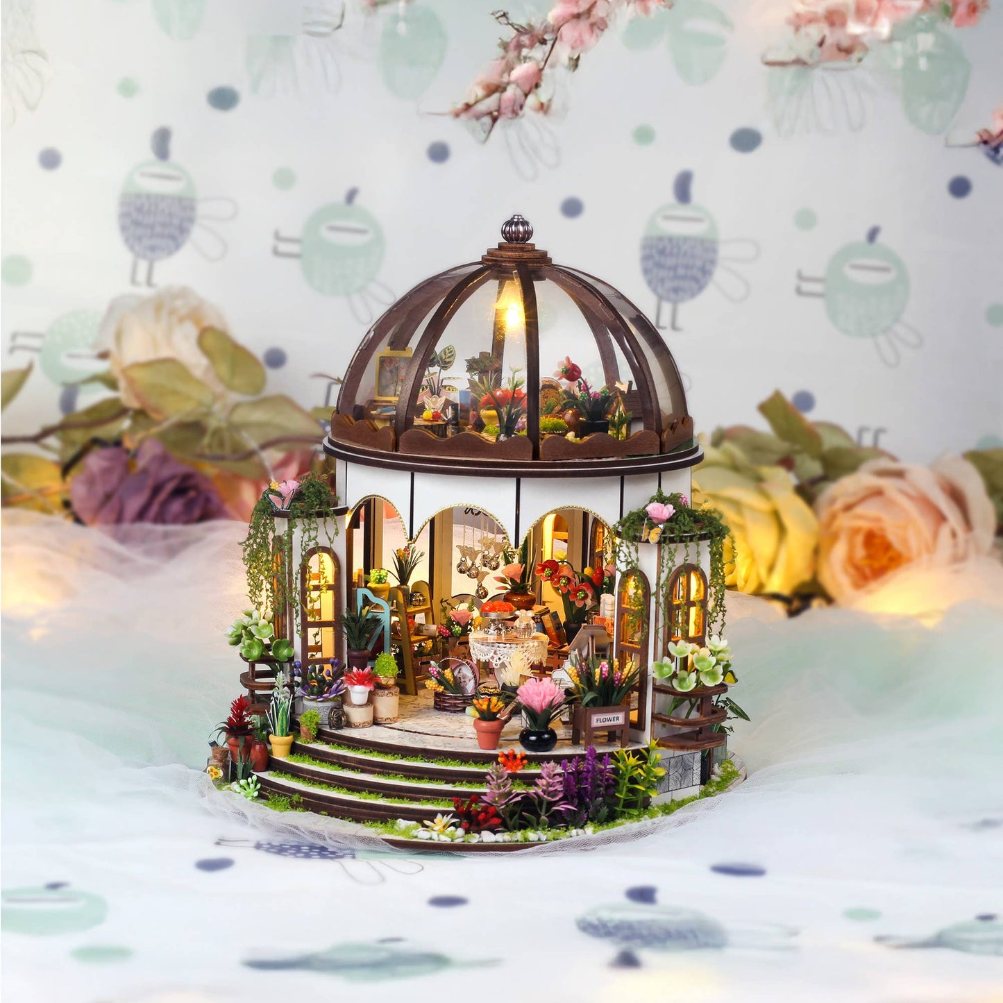 DIY miniatyrhussats: Växthusoas