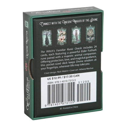The Witch’s Familiar Runic Oracle – Orakelkort & Guidebok