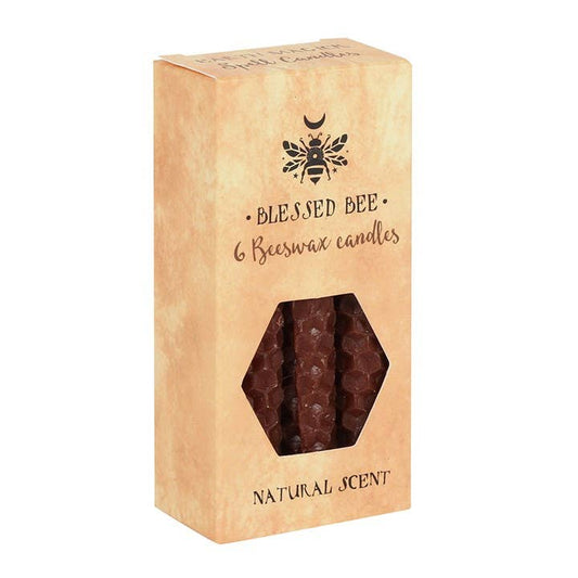 Bivaxljus – Brun spellcandle (6-pack)