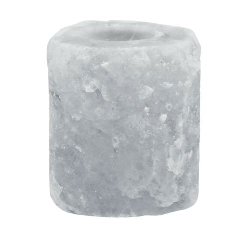 Himalayan Salt Tealight Holder White