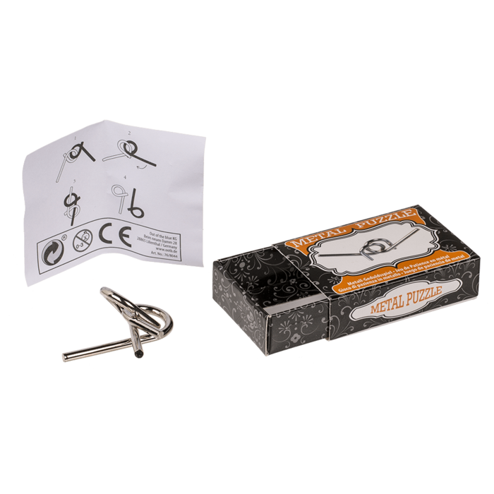 Mini Metallpussel – Hjärnteaser i Fickformat (ca 7 cm)