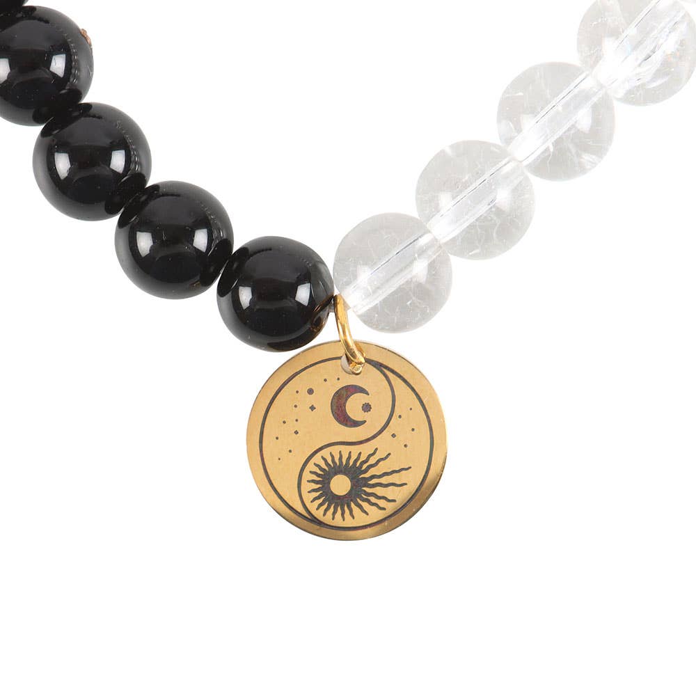 Yin & Yang Kristallarmband – Balans & Harmoni