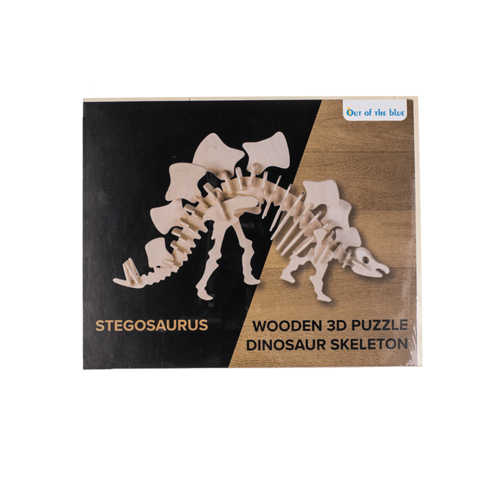 3D Träpussel – Dinosaurieskelett (ca 12 × 30 cm)