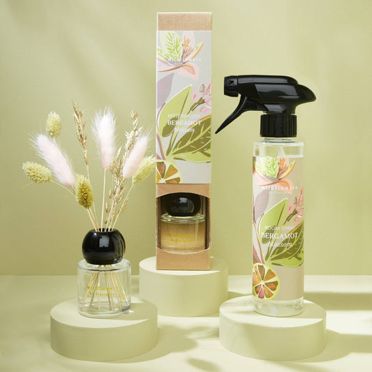 Doftspridare med torkade blommor 50 ml – Bergamottblomma