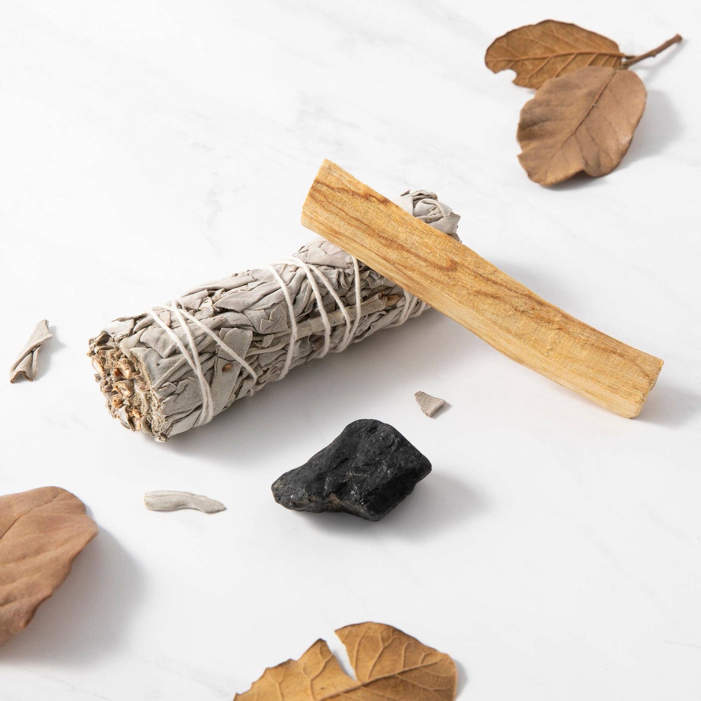 Smudge Ritual Set – Palo Santo, Salvia & Kristall