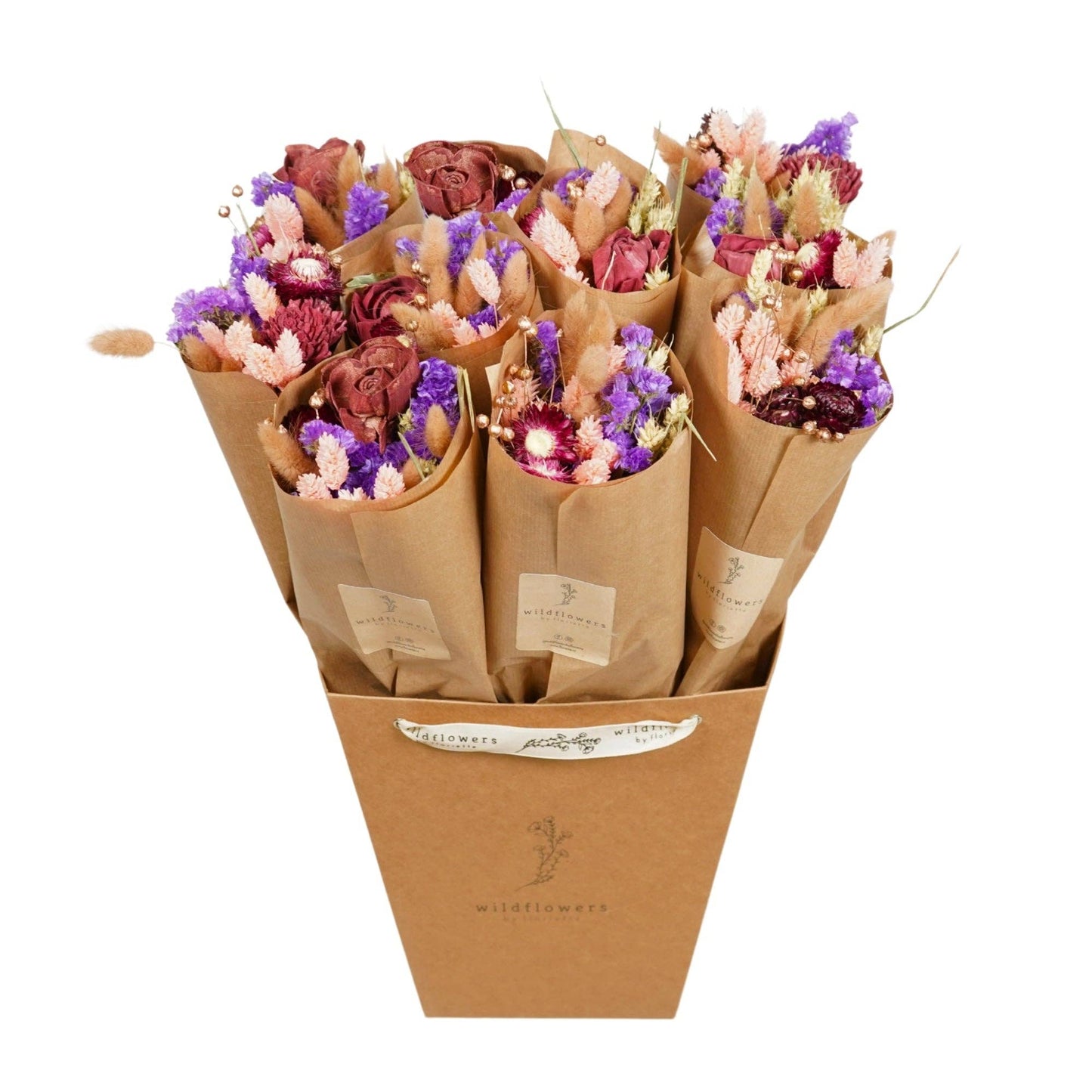 Torkade blommor - Bourgogne