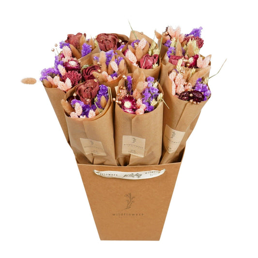 Torkade blommor - Bourgogne