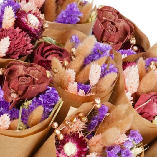 Torkade blommor - Bourgogne