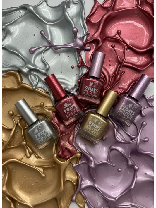 Metallic nagellack – flera färger