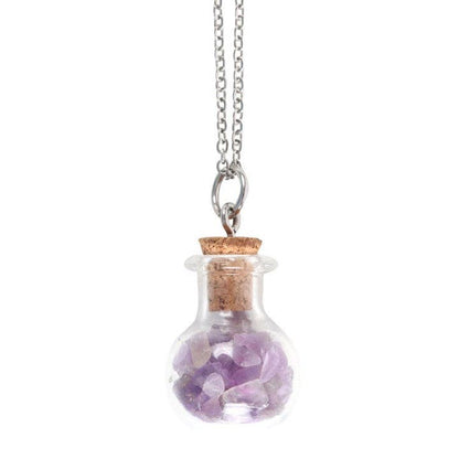 Crystal Witch Miniatyr Trollflaska Halsband – Kristallmagi (3 varianter) – smycke