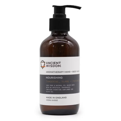 Pumpflaska med aromaterapi hand- och duschtvål, Mandarin, Ylang & Patchouli, 250 ml