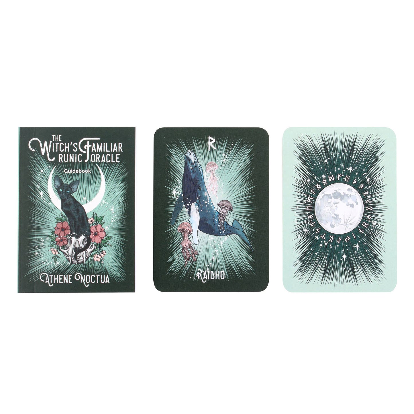 The Witch’s Familiar Runic Oracle – Orakelkort & Guidebok