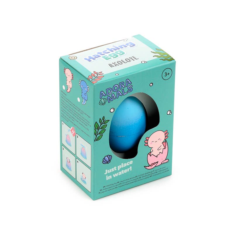 Kläckande ägg med axolotl
