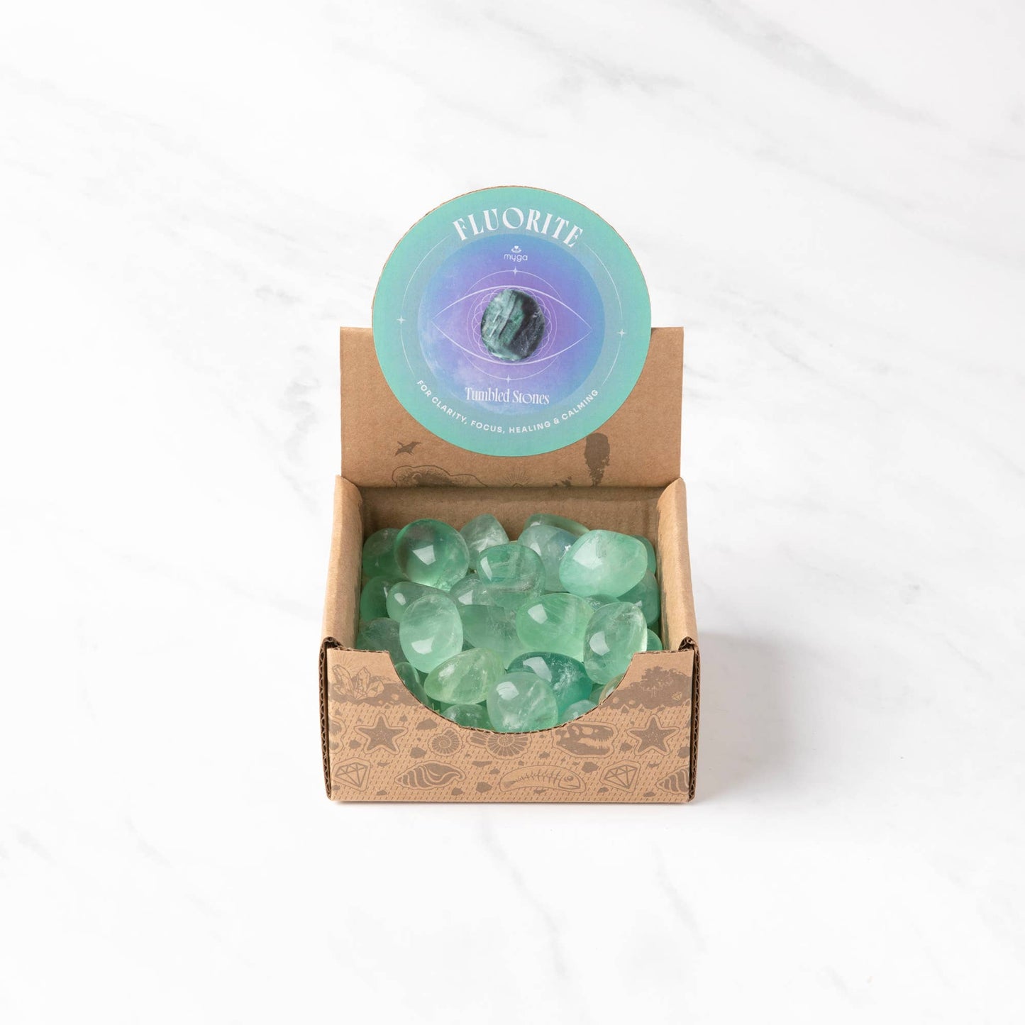 Tumlad Kristall – Ametist / Bergskristall / Rosenkvarts