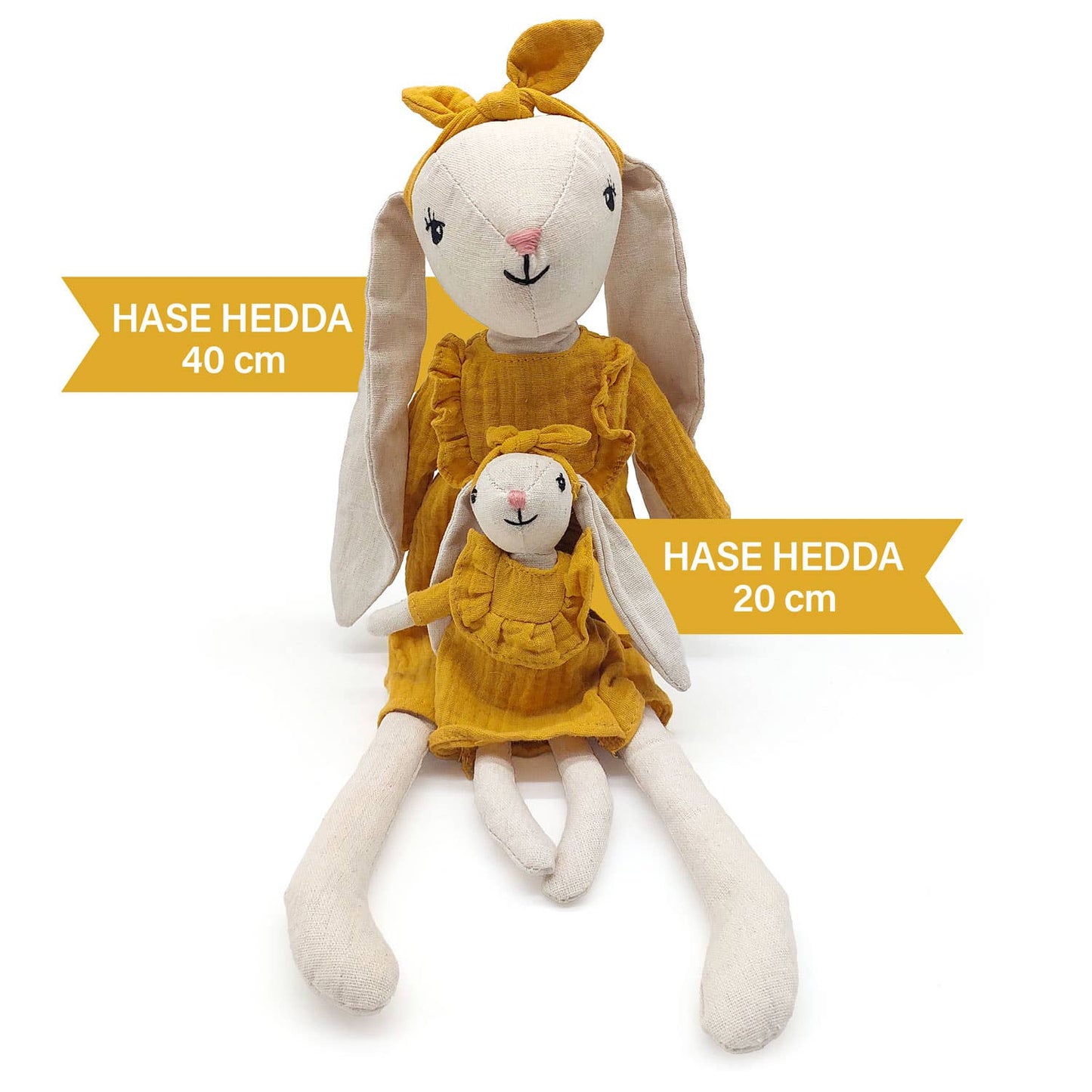 Tygdockan Haren Hedda - 20 cm