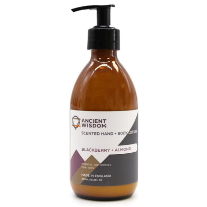 Pumpflaska med hand- och hudkräm, Björnbär & Mandel, 300 ml