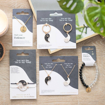 Yin & Yang Kristallarmband – Balans & Harmoni – smycke