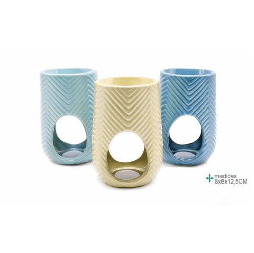 Ceramic Oil Burner Per Piece Assorted Color 8x8x12.5