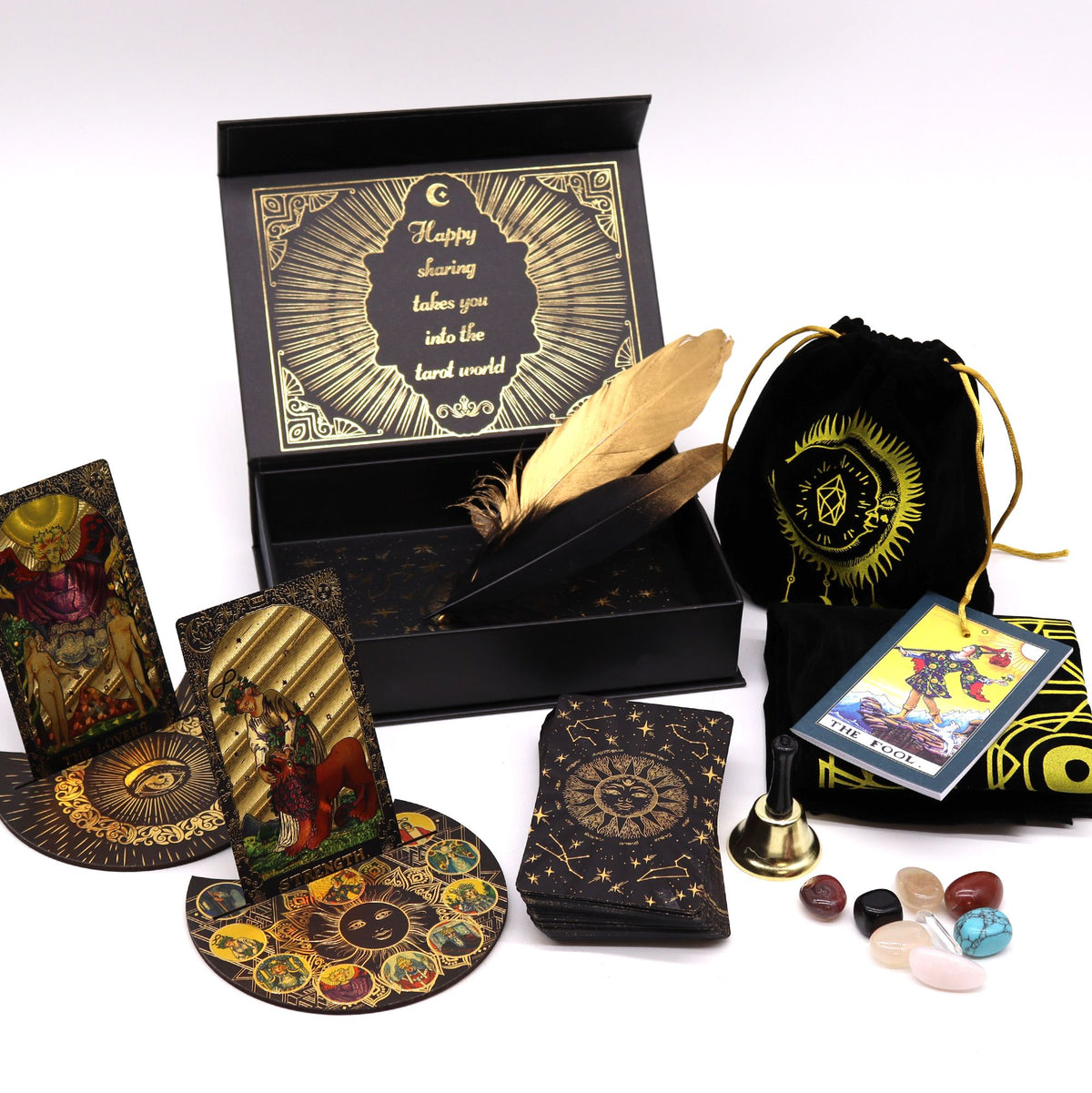 Tarot ritualset – Let the Magic Begin i guldfolie