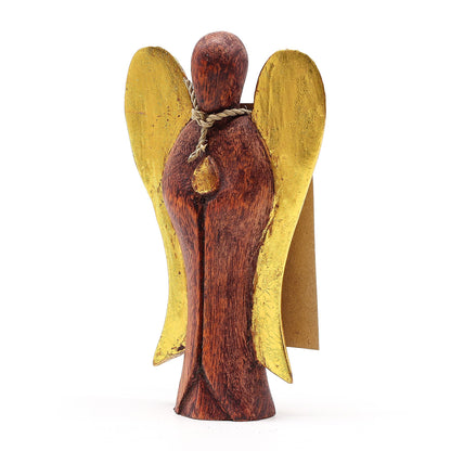 Hati-Hati-ängel i trä – glädje, 15 cm