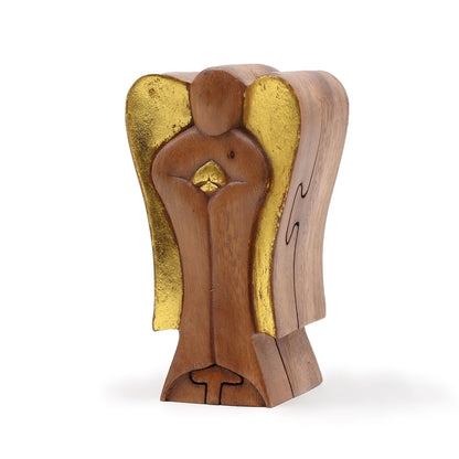 Hati-Hati-ängel i ask – glädje, 14 cm