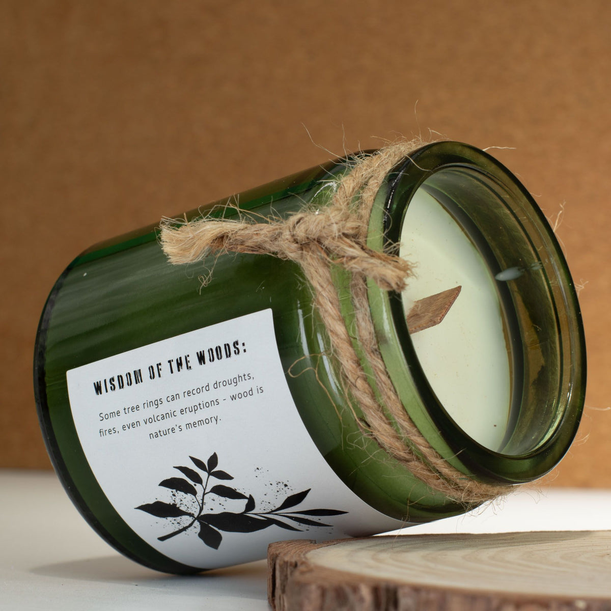 Greenman sojavaxljus med träveke – Sage & Mintwood