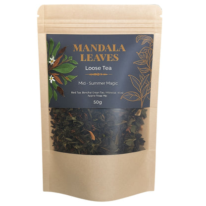Mid-summer Magic – pu-erh och grönt te med frukt – 50 g