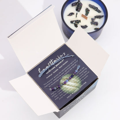 Zodiakljus med kristallarmband – Skytten