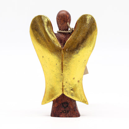 Hati-Hati-ängel i trä – glädje, 15 cm