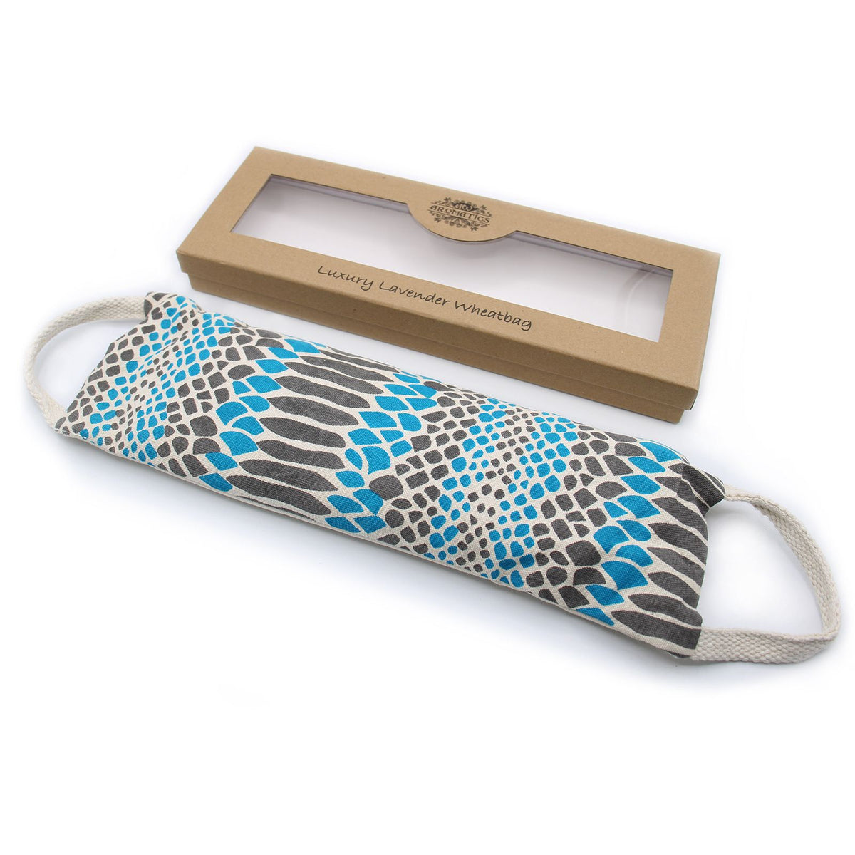 Lavendel-vetekudde i presentask – Night Leopard