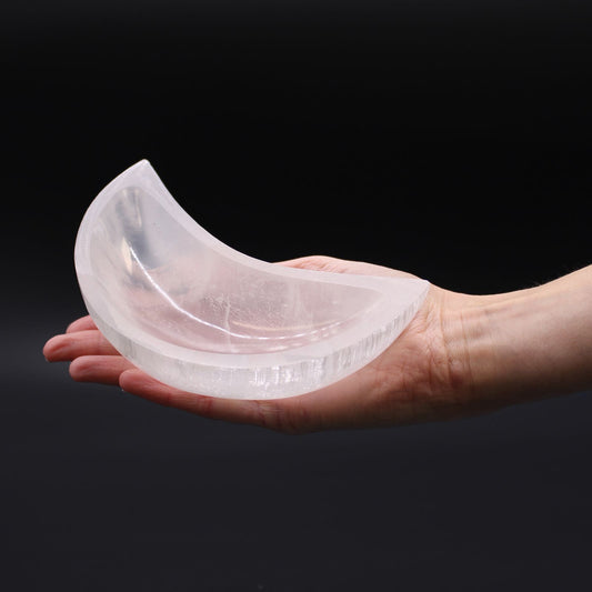Selenitskål – måne, 15 cm