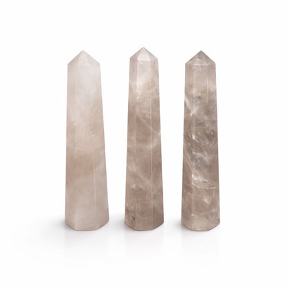 Sexsidig obelisk i rökkvarts – ca 11 cm