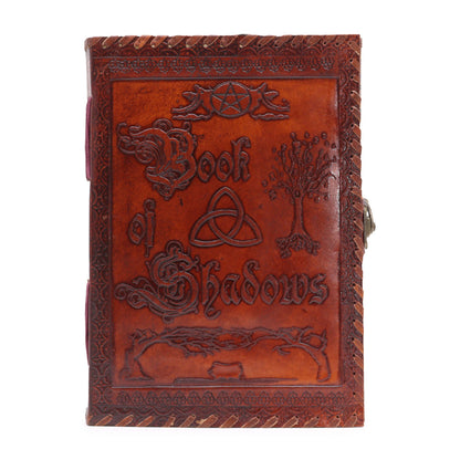 Book of Shadows – stor läderjournal, mörkbrun
