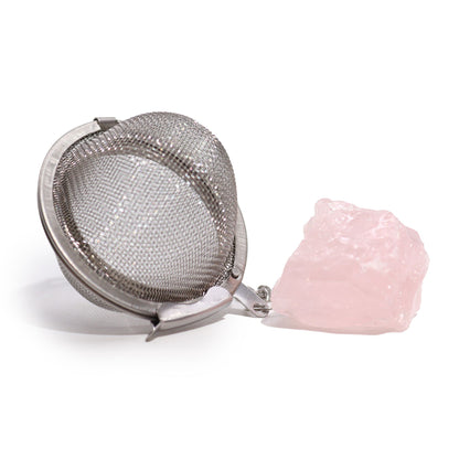 Tesil med natursten – rosenkvarts