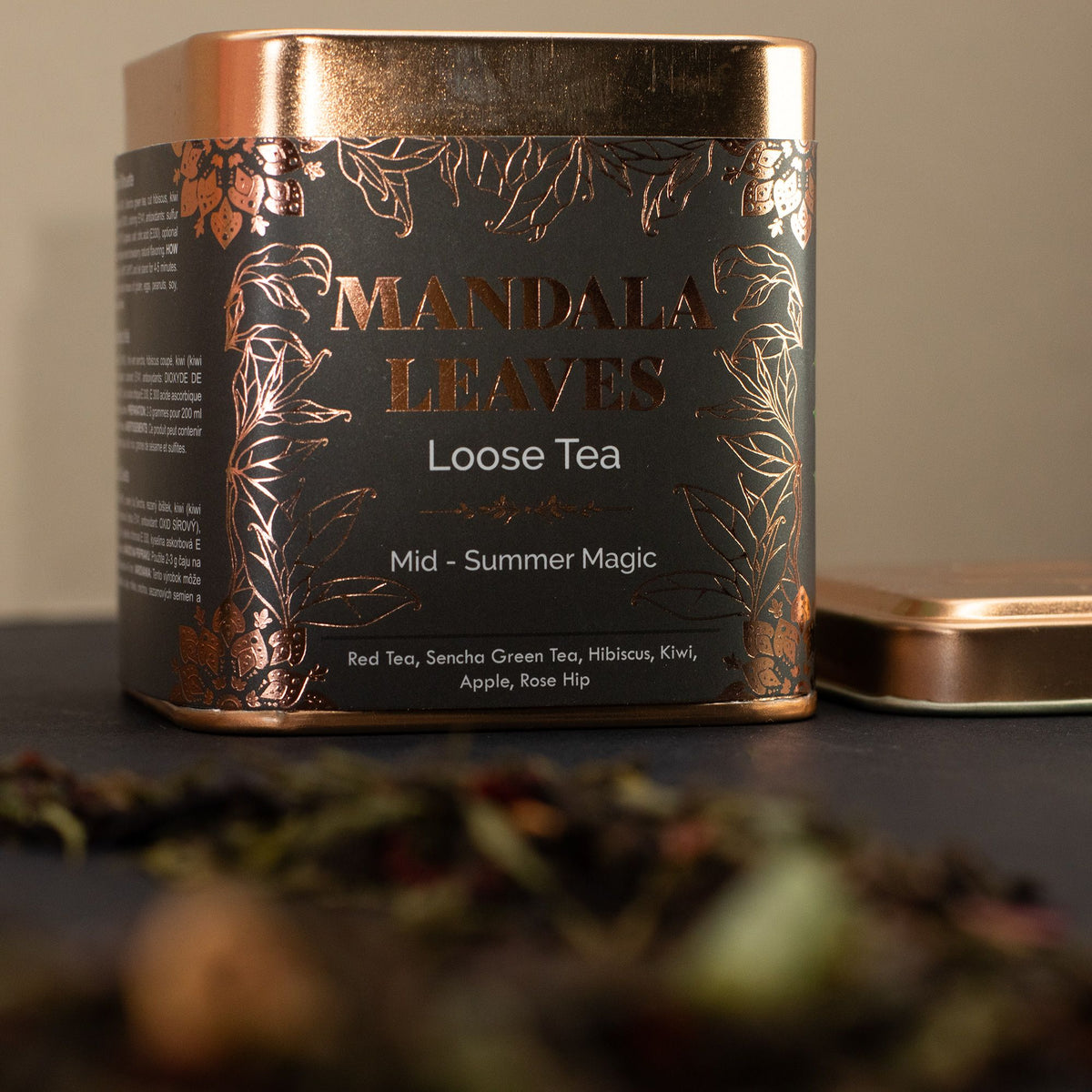 Mid-summer Magic – fruktigt grönt te i burk – 50 g