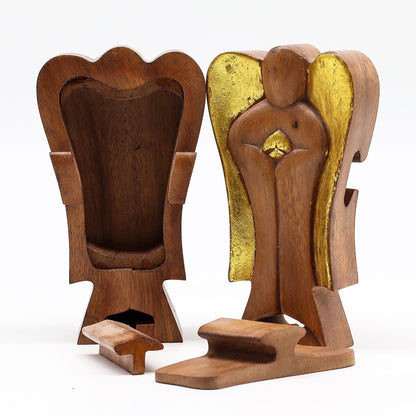 Hati-Hati-ängel i ask – glädje, 14 cm