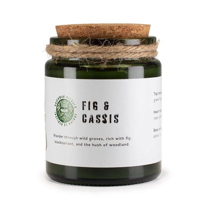 Greenman sojavaxljus med träveke – Crushed Fig & Cassis