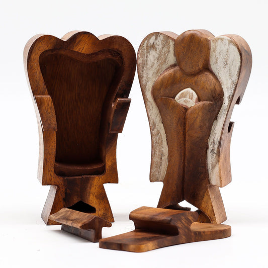 Hati-Hati-ängel i ask – 14 cm