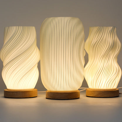 New Wave USB-C-lampa – Star Twisted, 3 ljuslägen